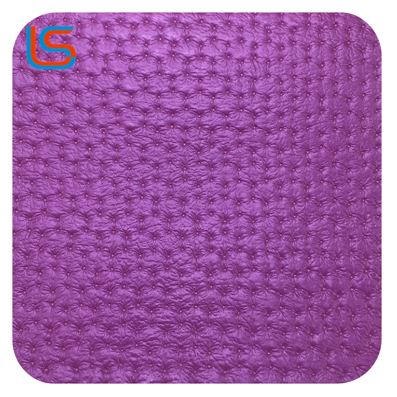 ls00100-101-Soft Pleated Decorative Leather with Iridescent Pearl Colors – Luxe Textured Fabric