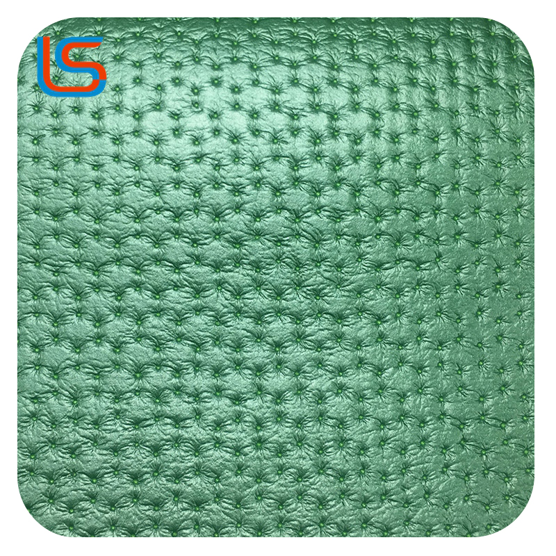 ls00100-101-Soft Pleated Decorative Leather with Iridescent Pearl Colors – Luxe Textured Fabric