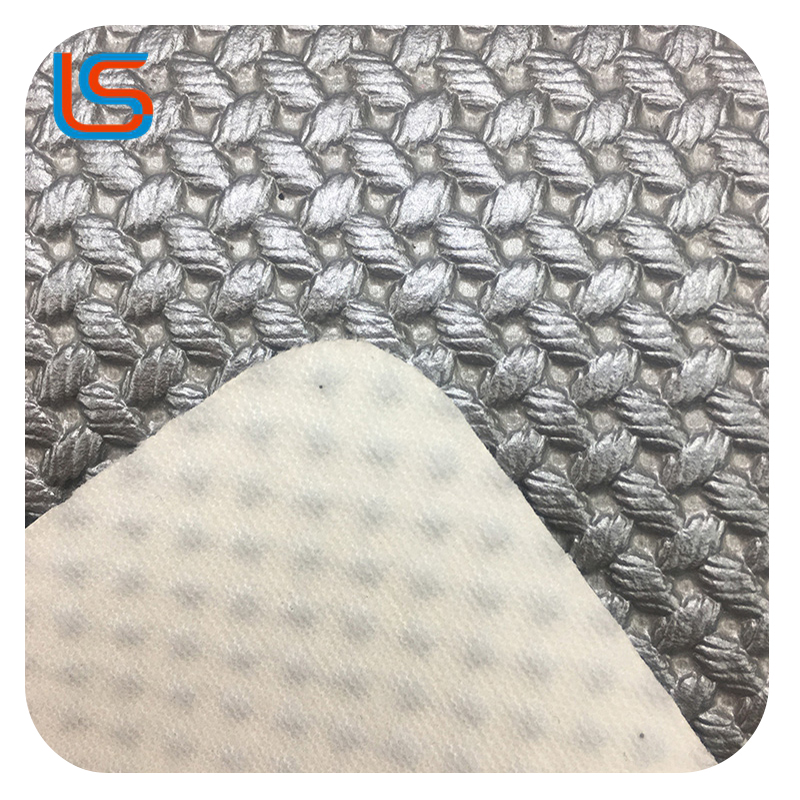 ls00097-99-3D Textured Decorative Leather – Gold/Silver Pearl