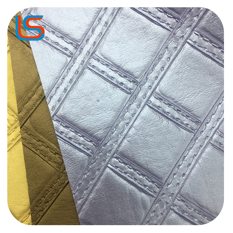 ls00095-96-Dusky Gold & Silver Leather for Packaging – Soft Shimmer, Sophisticated Finish