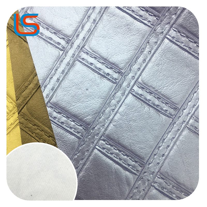 ls00095-96-Dusky Gold & Silver Leather for Packaging – Soft Shimmer, Sophisticated Finish