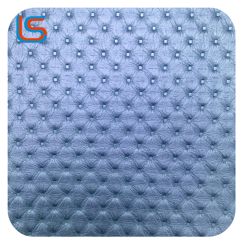 ls00077-78-Metallic Gold/Silver Litchi Embossed Leather – Vintage Texture, Modern Shine