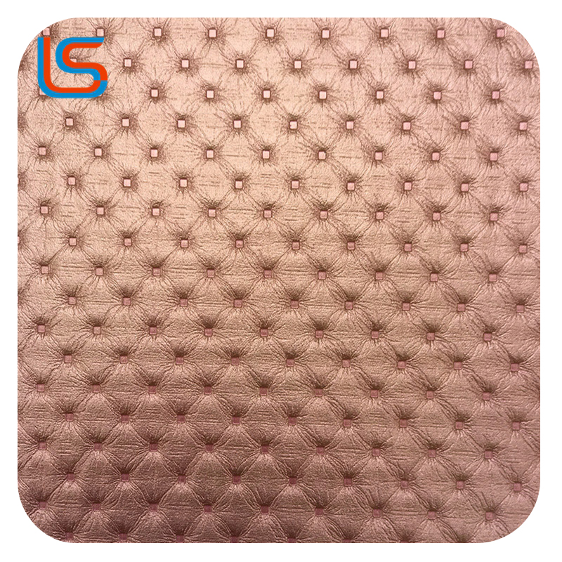 ls00077-78-Metallic Gold/Silver Litchi Embossed Leather – Vintage Texture, Modern Shine