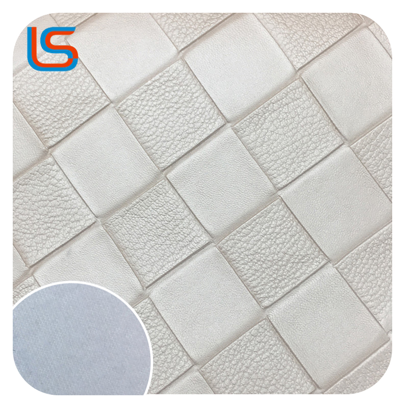 ls00082-84-Striped Woven Leather Decorative Fabric – Artisanal Strap Texture