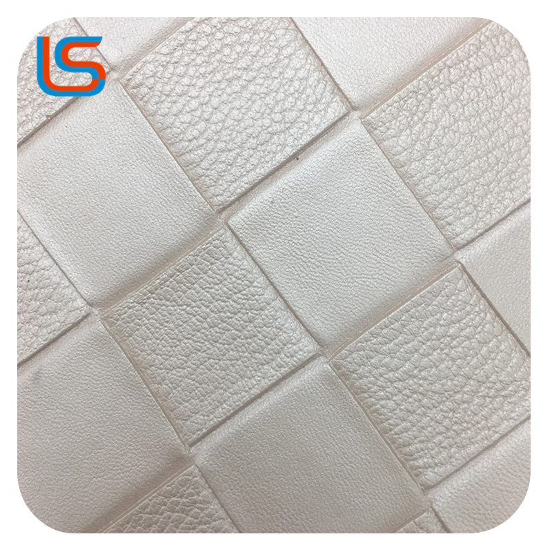 ls00082-84-Striped Woven Leather Decorative Fabric – Artisanal Strap Texture