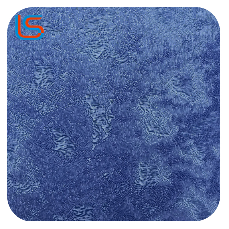 ls00089-90-Pearlescent Animal Hair Texture Decorative Leather – Wild Meets Iridescent