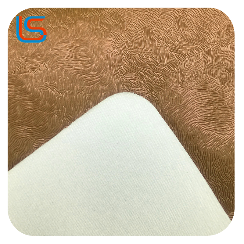 ls00089-90-Pearlescent Animal Hair Texture Decorative Leather – Wild Meets Iridescent