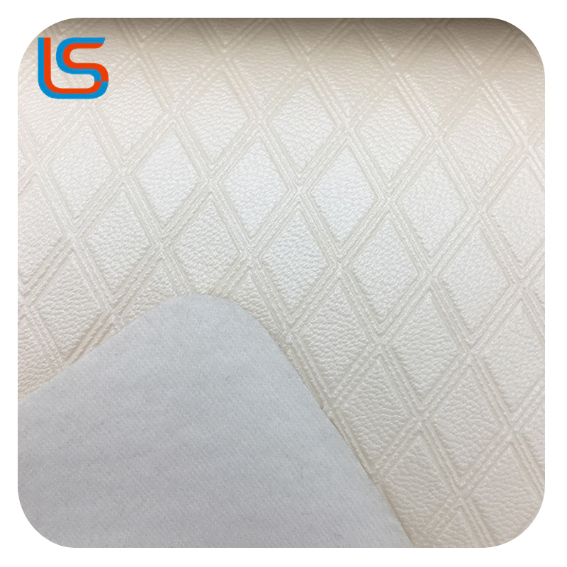 ls00085-88-Geometric & Plum Blossom Texture Non-Slip Upholstery Leather – Soft Decorative Fabric