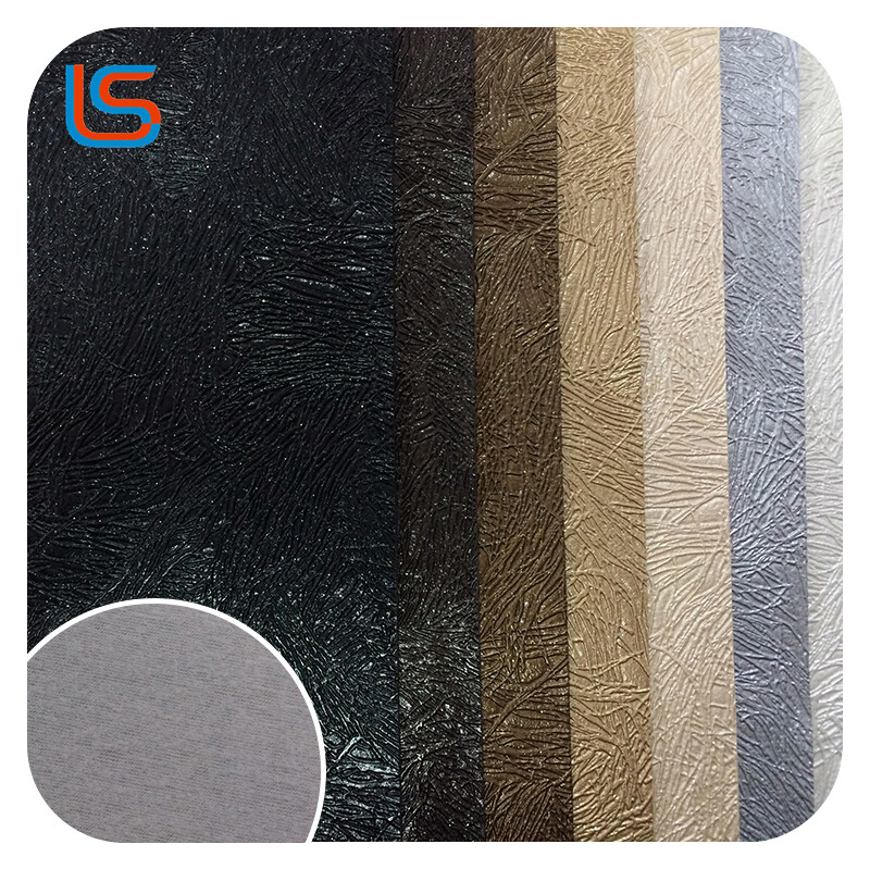 Elevate with LL#DB: Fleece-Lined PVC Decorative Leather, Plush Elastic Feel & Subtle Pearlescent Glow for Luxe Interiors