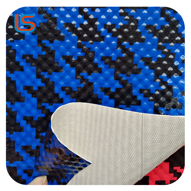 HD#transfer film013 Eco-Friendly Transfer Film PVC Leather - Recyclable, Low Odor & Skin-Friendly, Tailored Patterns for Tarp & Bags