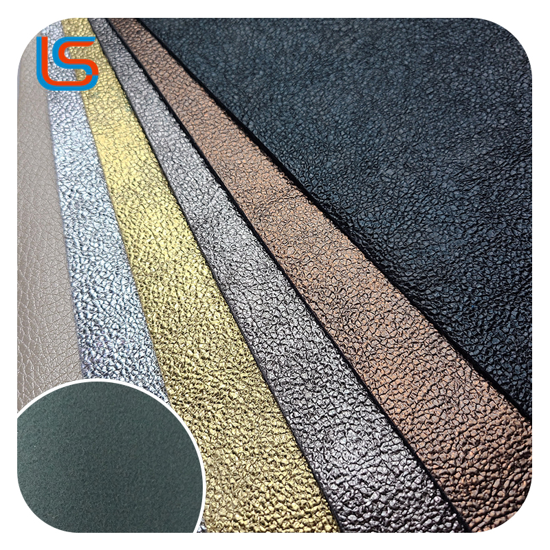 #BD Premium PU Faux Leather with Gold-Silver Color Films - Durable, Scratchproof & Wear-Resistant