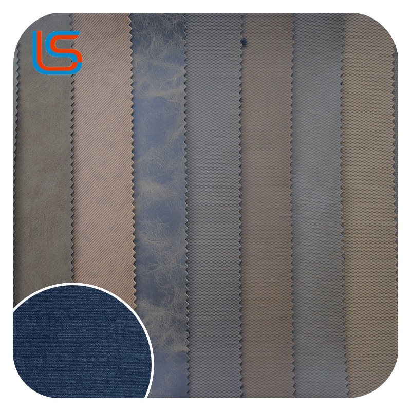 ls00020 PVC Artificial Leather - Silky Smooth Surface, Woven Canvas Base, for Performance Footwear