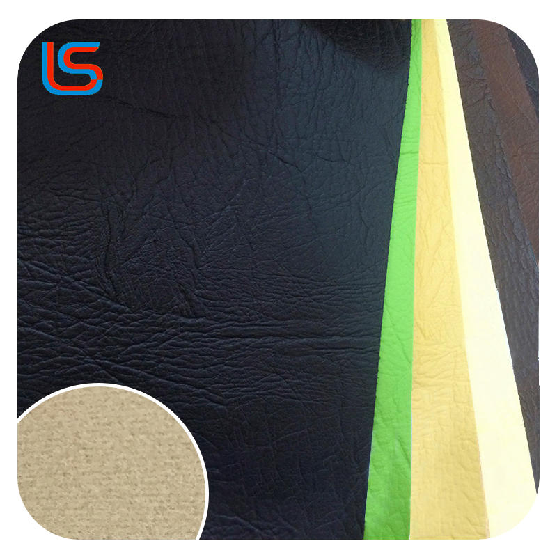 #K107 0.9mm Velvet Backed Sofa PVC Leather Durable Temperature Resistant