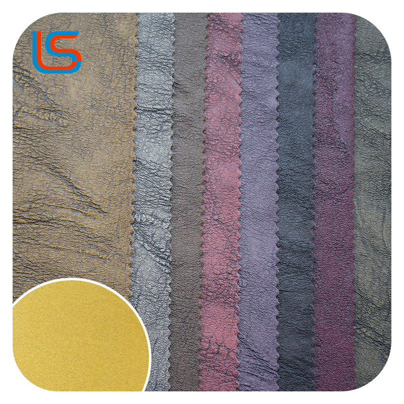 HC#Q Vintage Effect Decorative Sofa Leather Soft Panel Fleece Base Aged Look