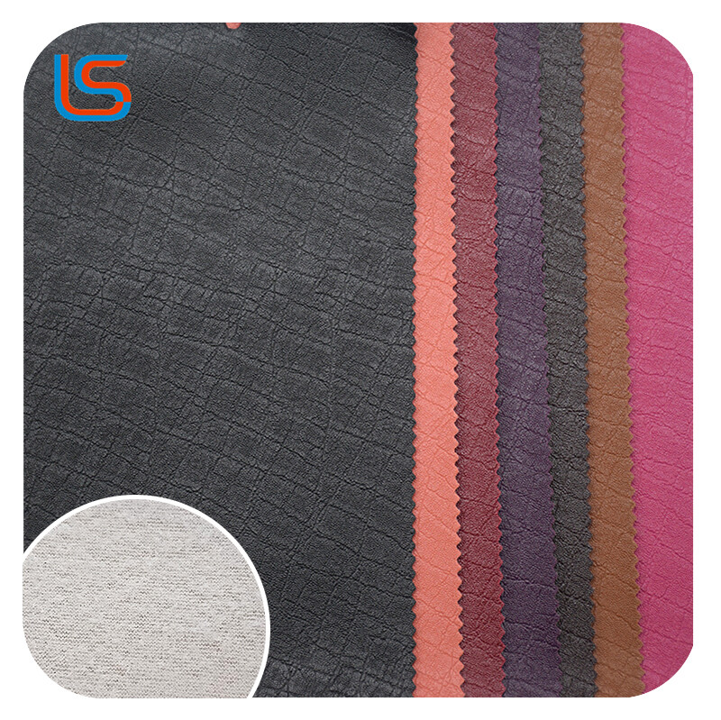 HC#L Timeworn Surface Decorative Soft Packing Leather Sofa Fleece Backing Retro Sturdiness