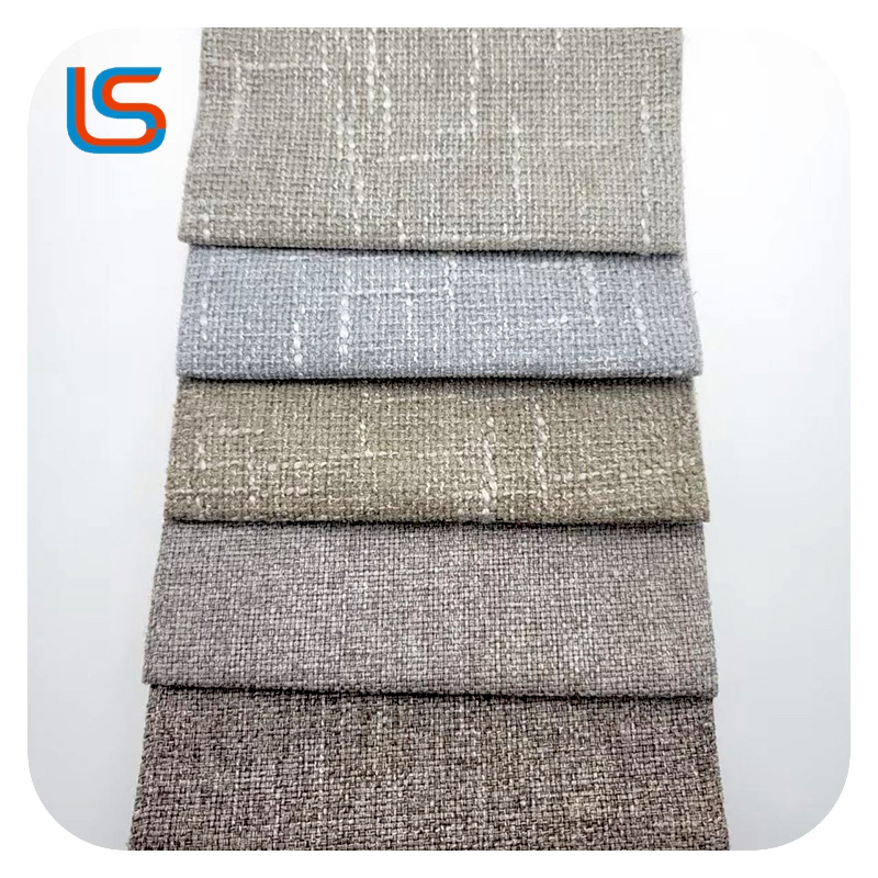 Rough Linen Sofa Cover - Textured Washable Couch Slipcover Anti-Slip for Living Room