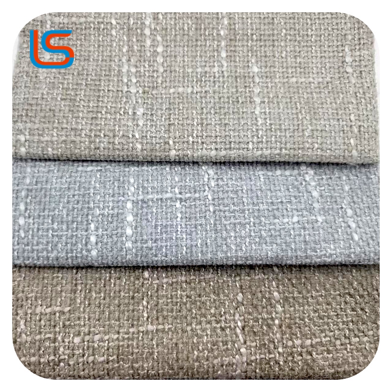 Rough Linen Sofa Cover - Textured Washable Couch Slipcover Anti-Slip for Living Room