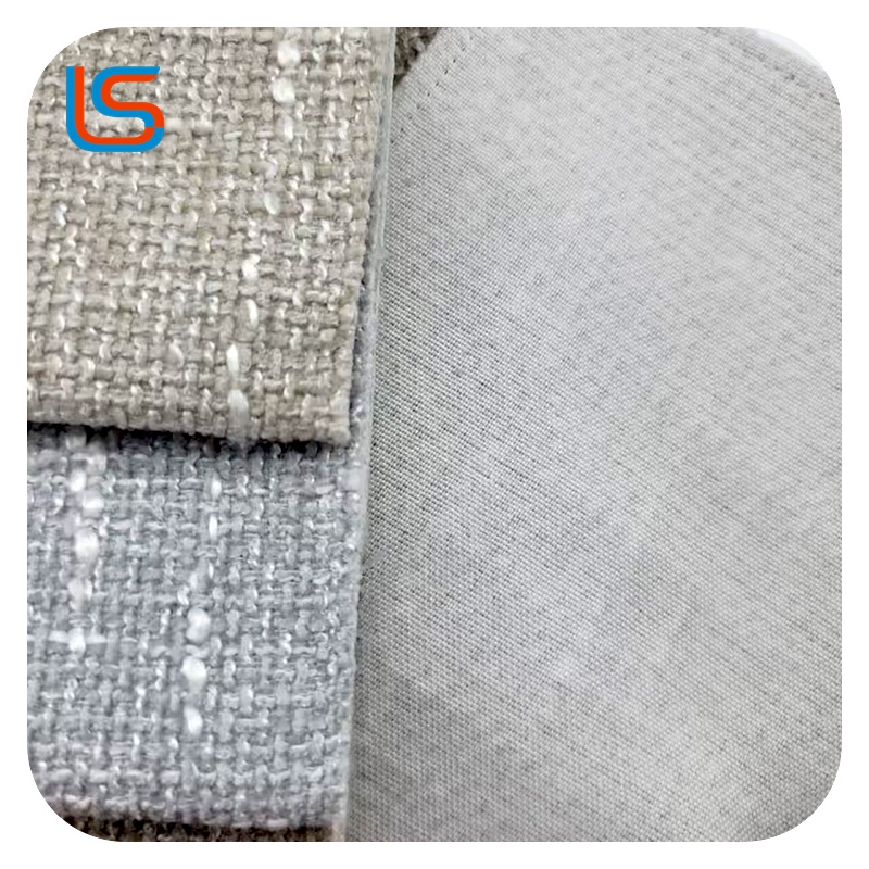 Rough Linen Sofa Cover - Textured Washable Couch Slipcover Anti-Slip for Living Room