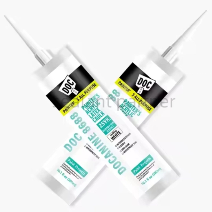 Strong Weather Resistance White Caulking  Adhesives Instant Paintable Mastic 