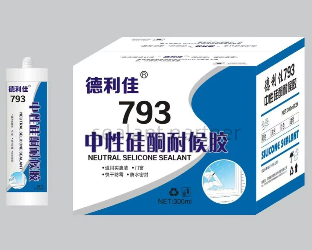 Neutral Silicone Sealant for Metal, Wood, & Glass Bonding