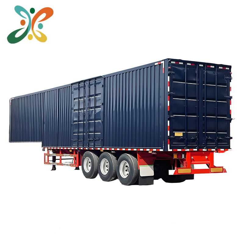 40ft Container Transport Dry Van Trailer 60 Ton Load Capacity Euro 2 Diesel Wing Semi Trucks Trailers Used Heavy Truck Segment
