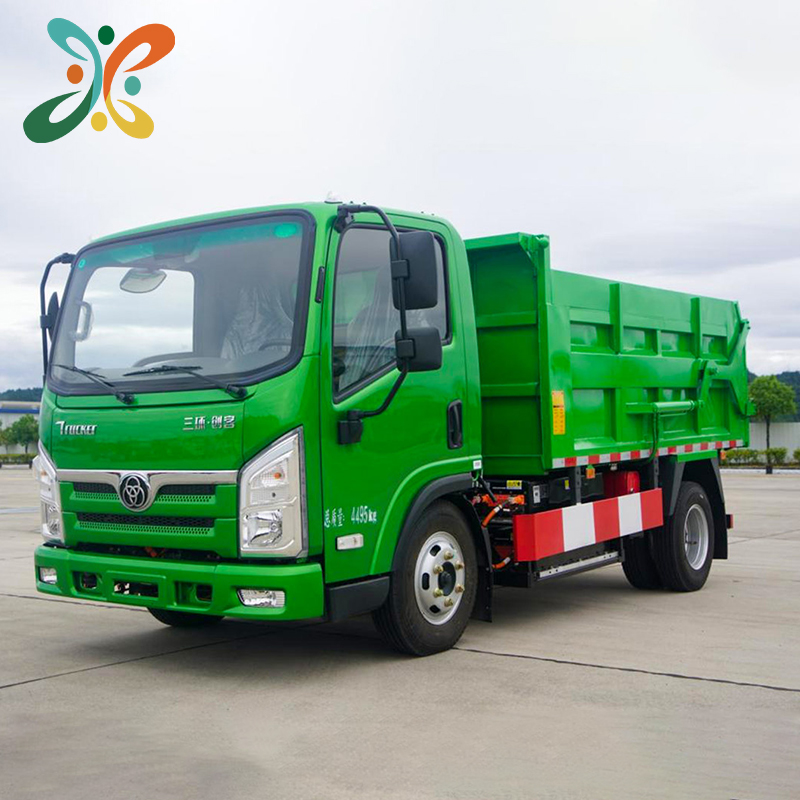 Three Rings and Ten-Tong Maker 4X2 3.5-meter pure electric van garbage truck