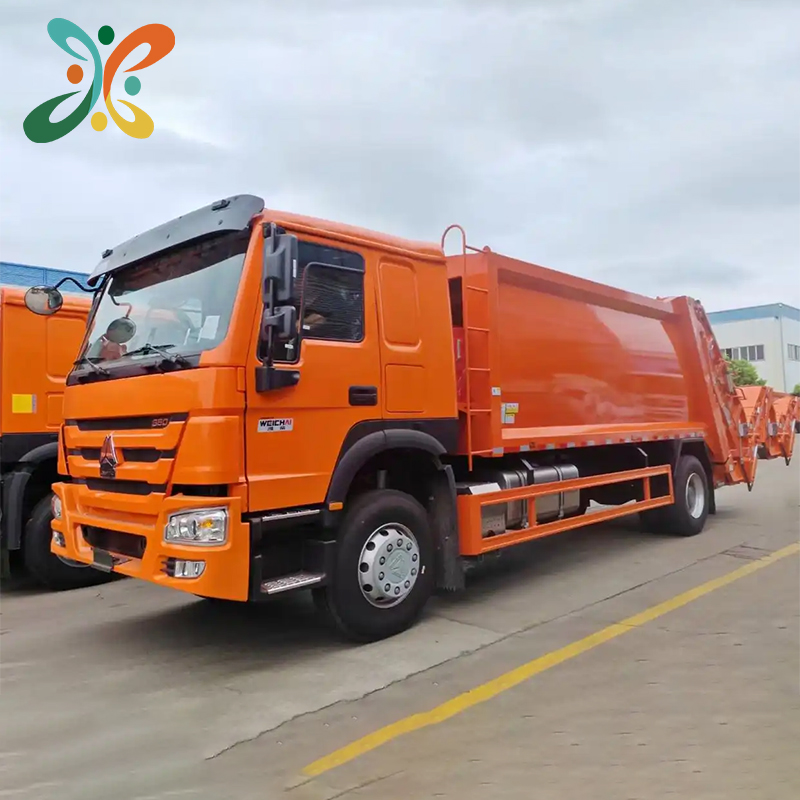Howo 18 square meter compression garbage truck in Heavy Truck