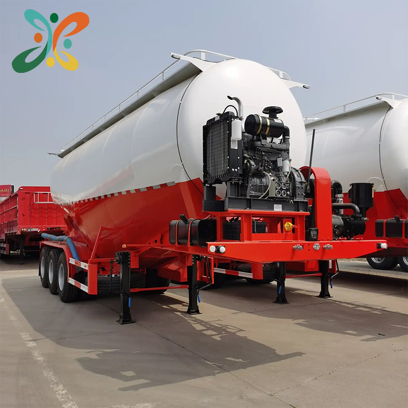 30cbm Powder Material Truck Semi Trailer Transport Bulk Cement