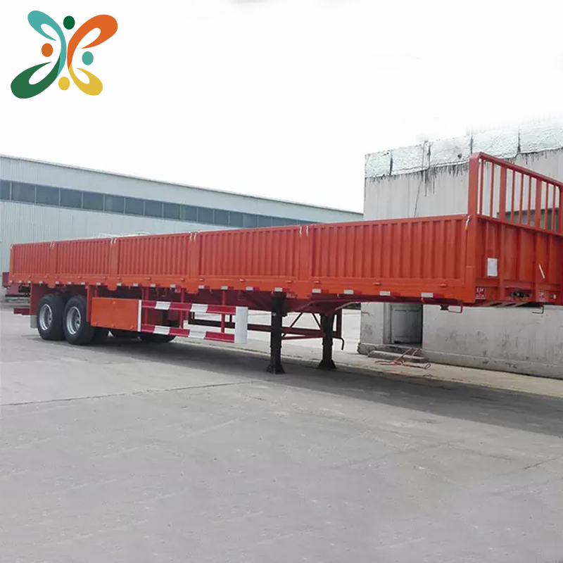 40ton 2 axles Side Wall/Side Drop/Side Board/Bulk Cargo Container Truck Semi Trailer