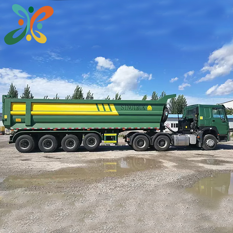 4 Axle Tipper Trailer 100Ton Limestone Dump Semi Trailer Price