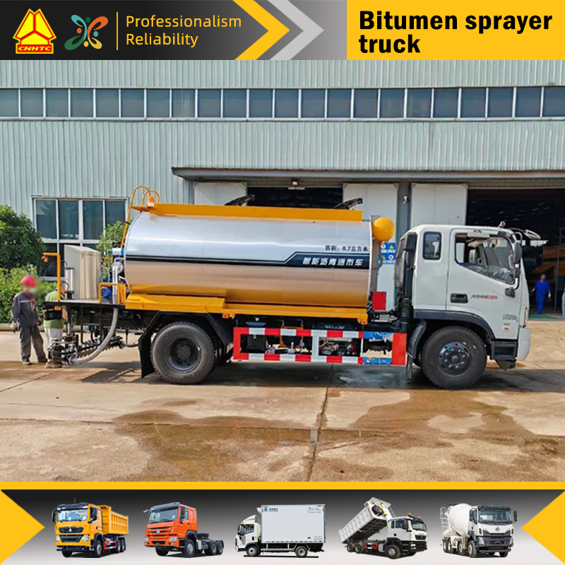 8-9 tons of fully intelligent asphalt spreading truck