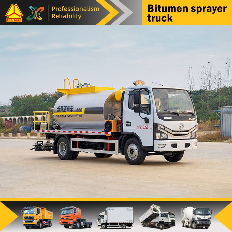 5Ton New Road Construction Pavement Vehicle Asphalt Distributor Bitumen Sprayer Truck for Sales