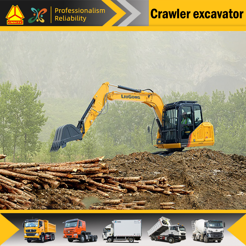 Small excavator 8 tons crawler excavator
