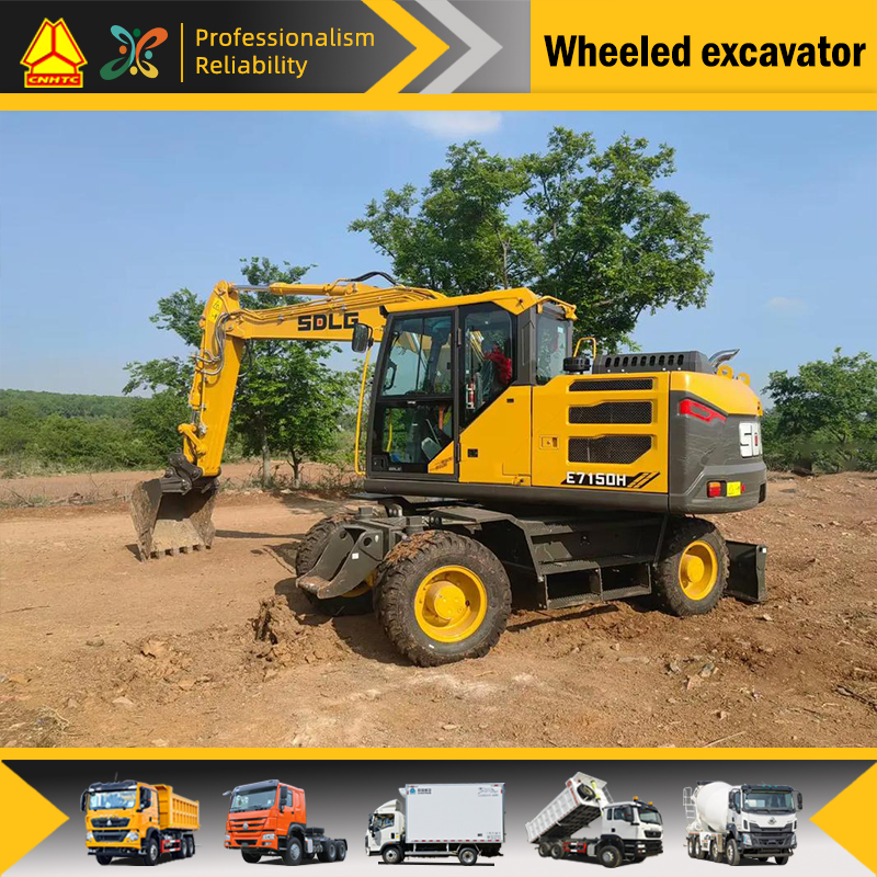 6.8 tons wheeled excavator