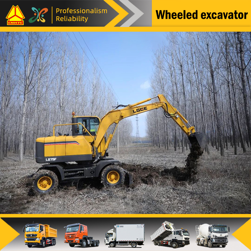 8 tons wheeled excavator