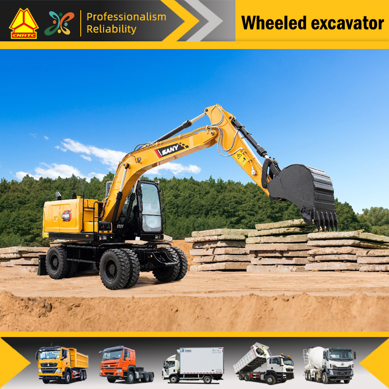 SY155W (National IV) 13.5 tons wheel excavator