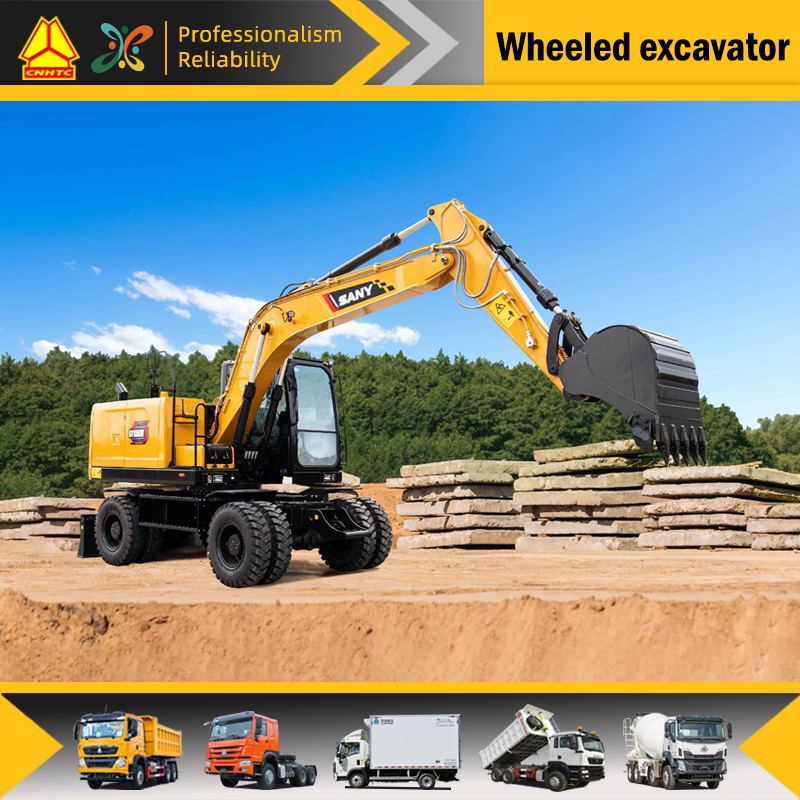 SY215W 21 tons wheel excavator