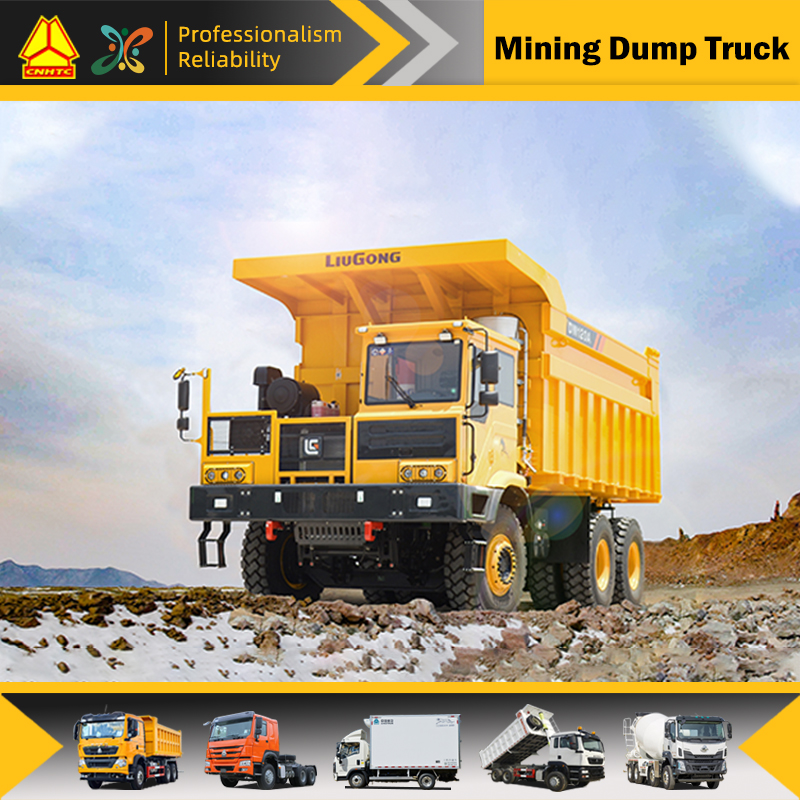 Mining, coal transport trucks