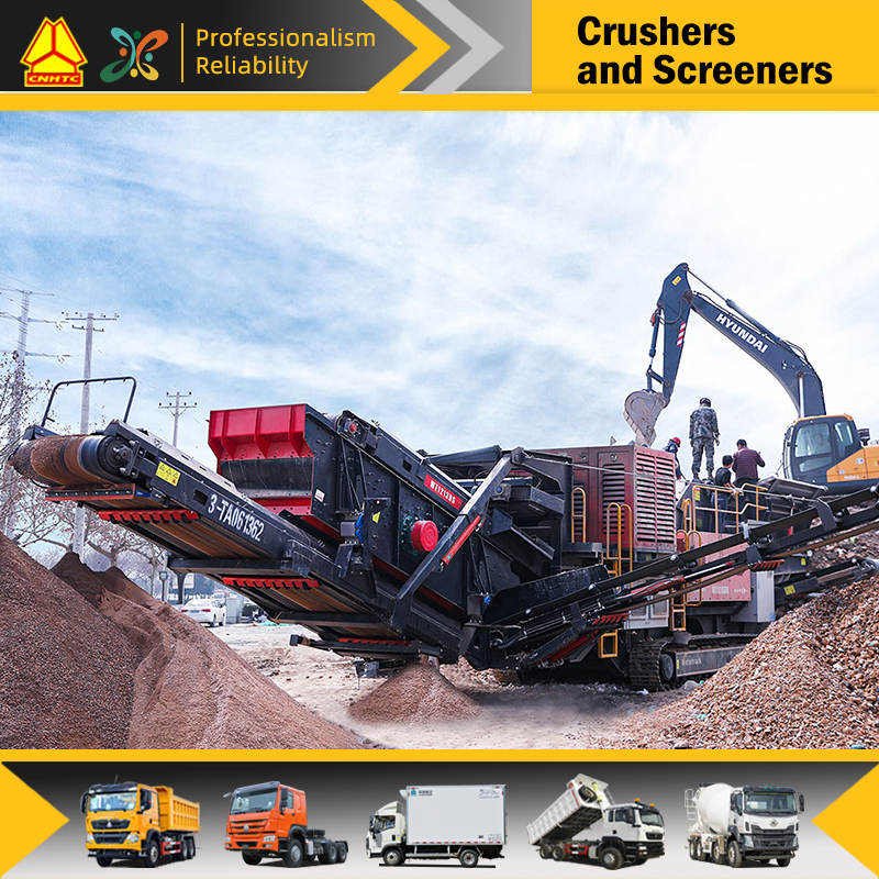 Crawler-type mobile crushing screening station