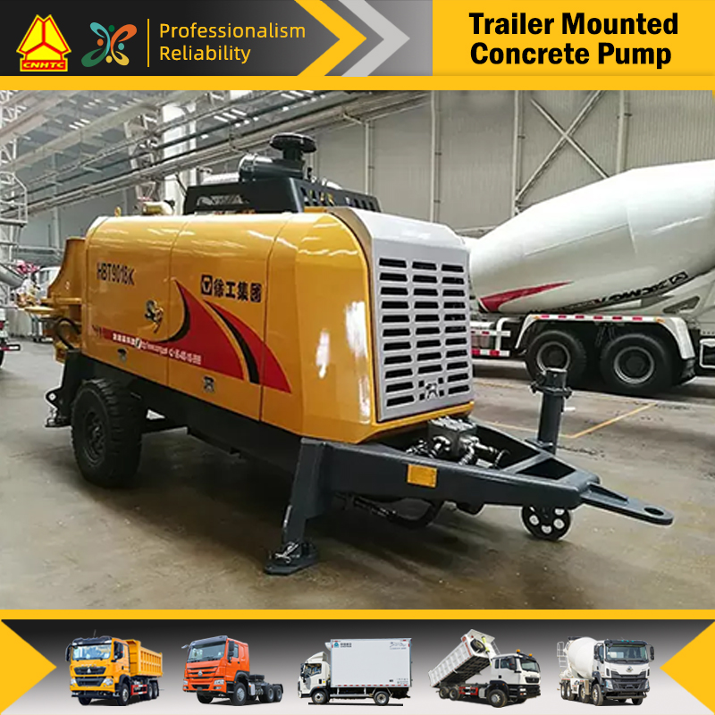 HBT9018K Concrete Pump Trailer 115m³/h