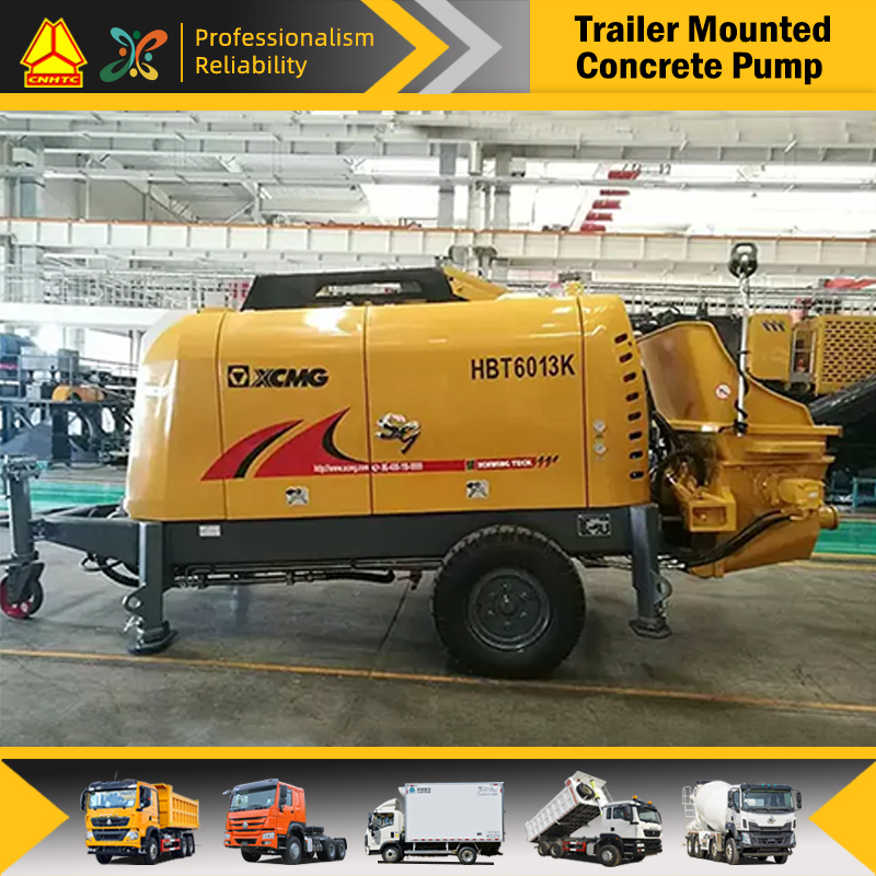 HBT6013K Concrete Pump Trailer 65m³/h