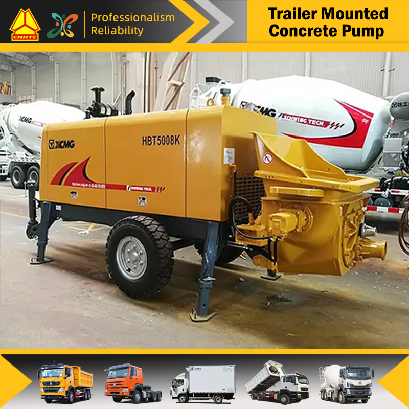 HBT5008K Concrete Pump Trailer 50m³/h
