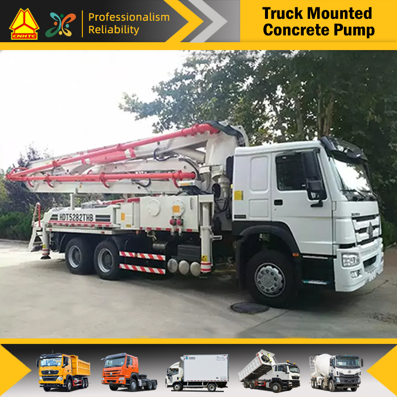 HOWO Boom Concrete Pump Truck 39m