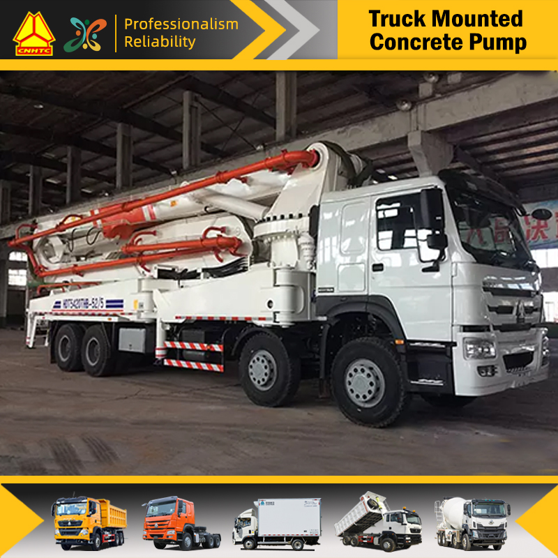HOWO Boom Concrete Pump Truck 52m