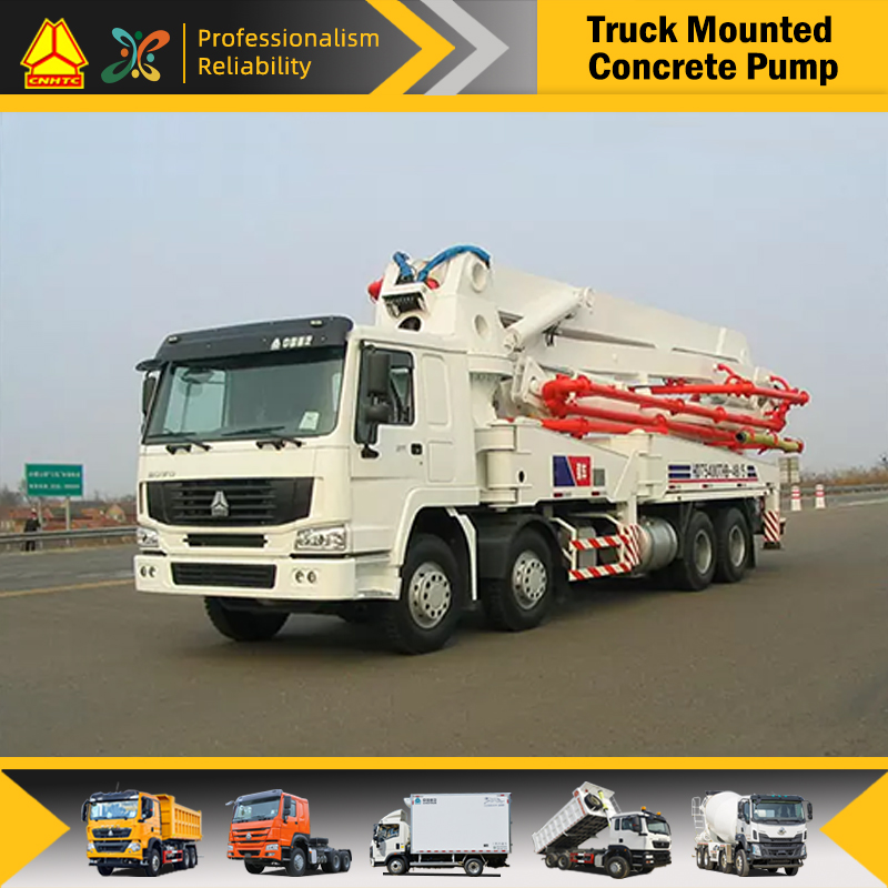 HOWO Boom Concrete Pump Truck 45m