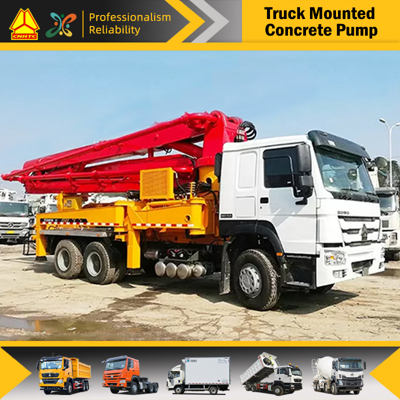 HOWO Boom Concrete Pump Truck 37m
