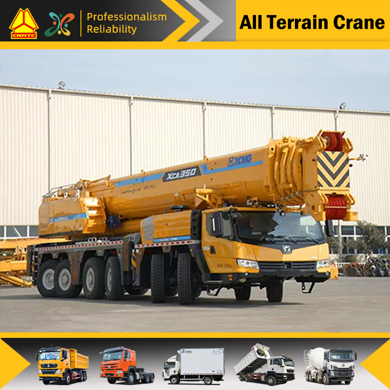XCMG All terrain crane truck 350 ton mobile crane XCA350 for sale