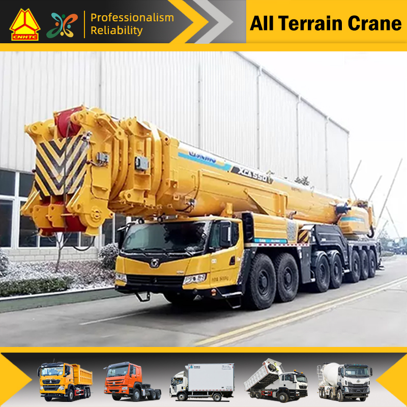 XCMG Official XCA550 all terrain crane 550 ton mobile crane price for sale