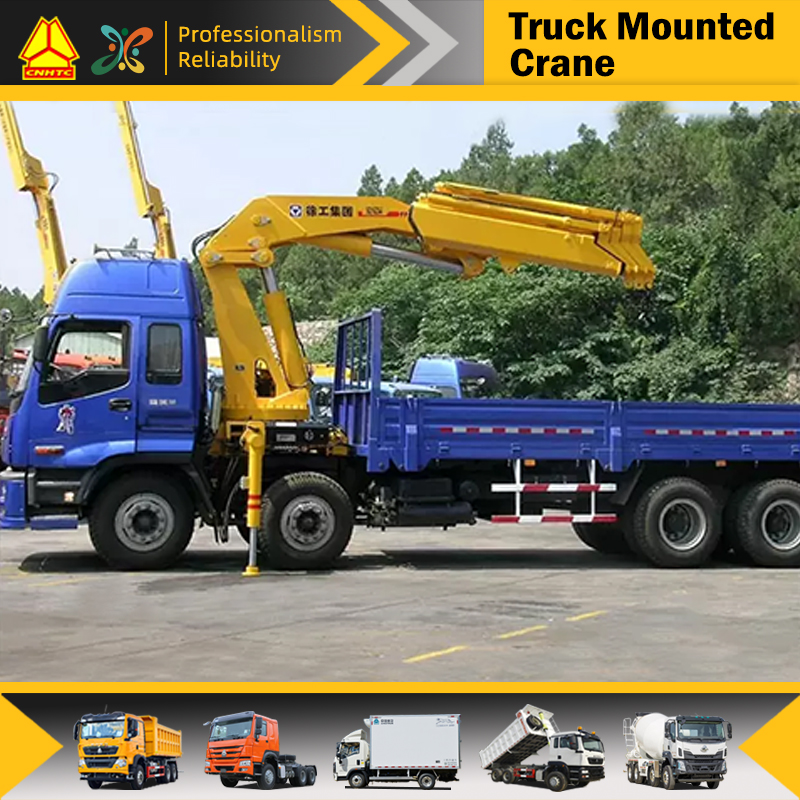 XCMG official SQ16ZK4Q truck mounted crane 16 ton knuckle boom truck mounted crane for sale