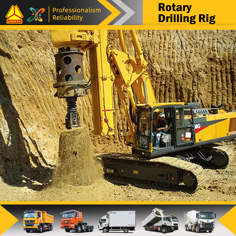 XCMG Construction Machinery XR320D Drill Machine 90m Depth Rotary Drilling Rig with Hammer
